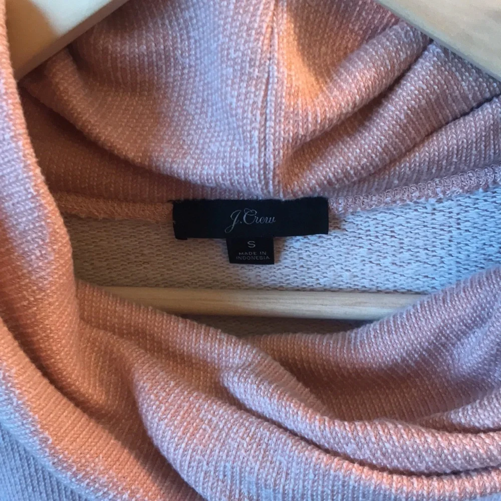 J. Crew Funnel Neck Sweater Pink AE783 Size Small